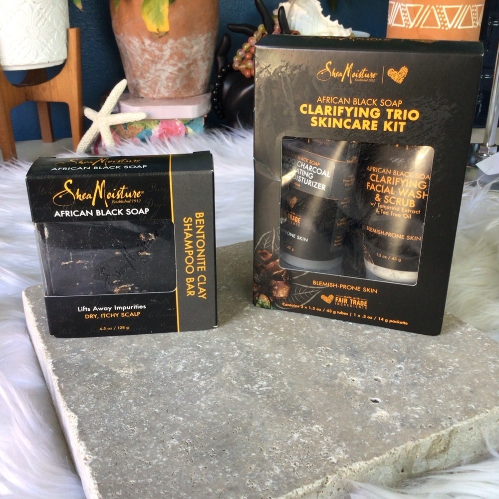 African Black Soap Clarifying Trio & Bar Soap